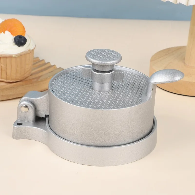 Hamburger Meat Press Aluminum Alloy Meat Patty Tool Household Manual Adjustable Press