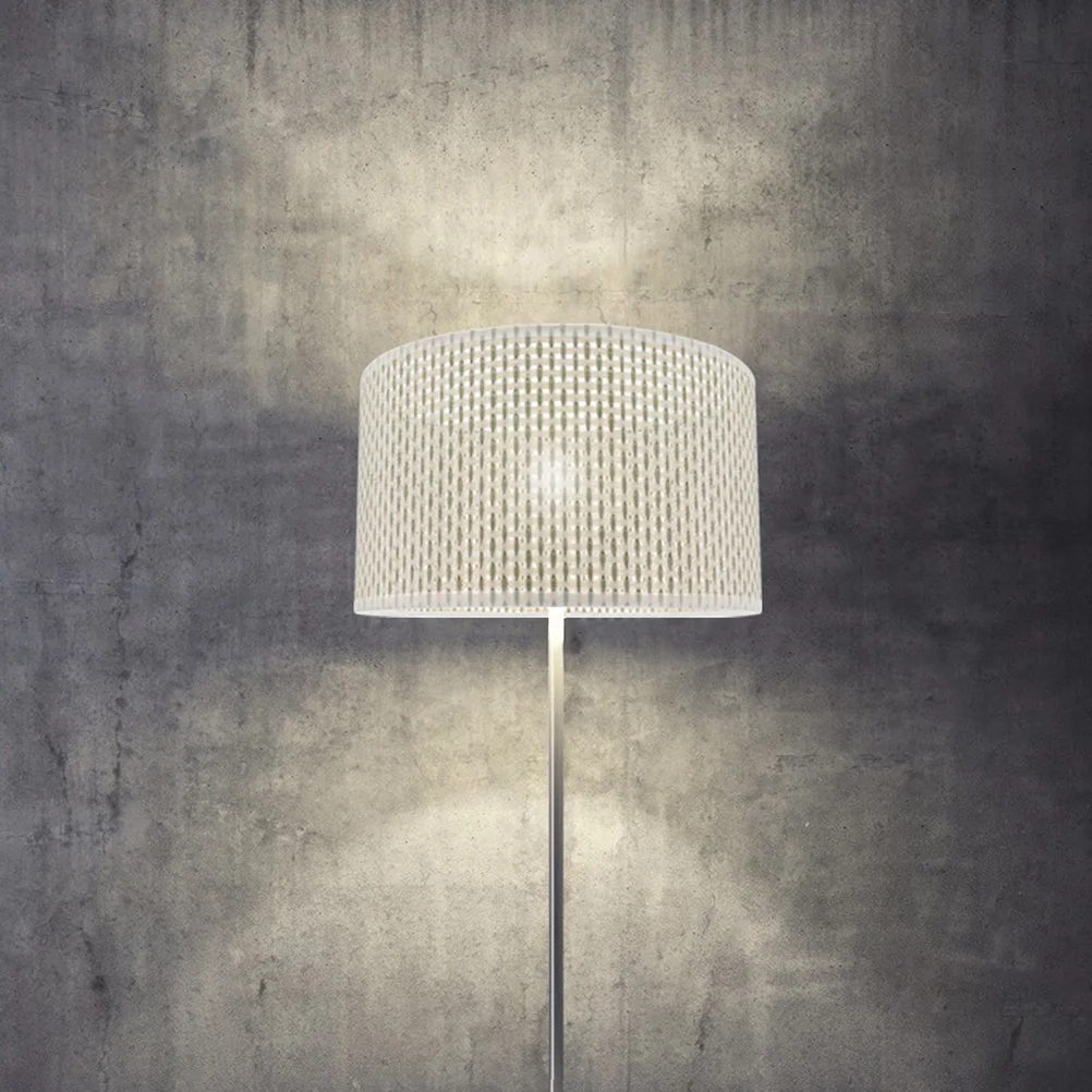 

Durable Woven Lampshade Simple Table Light Cover For Living Room Bedroom Decorative Light Shade Protector Modern Style Simulated
