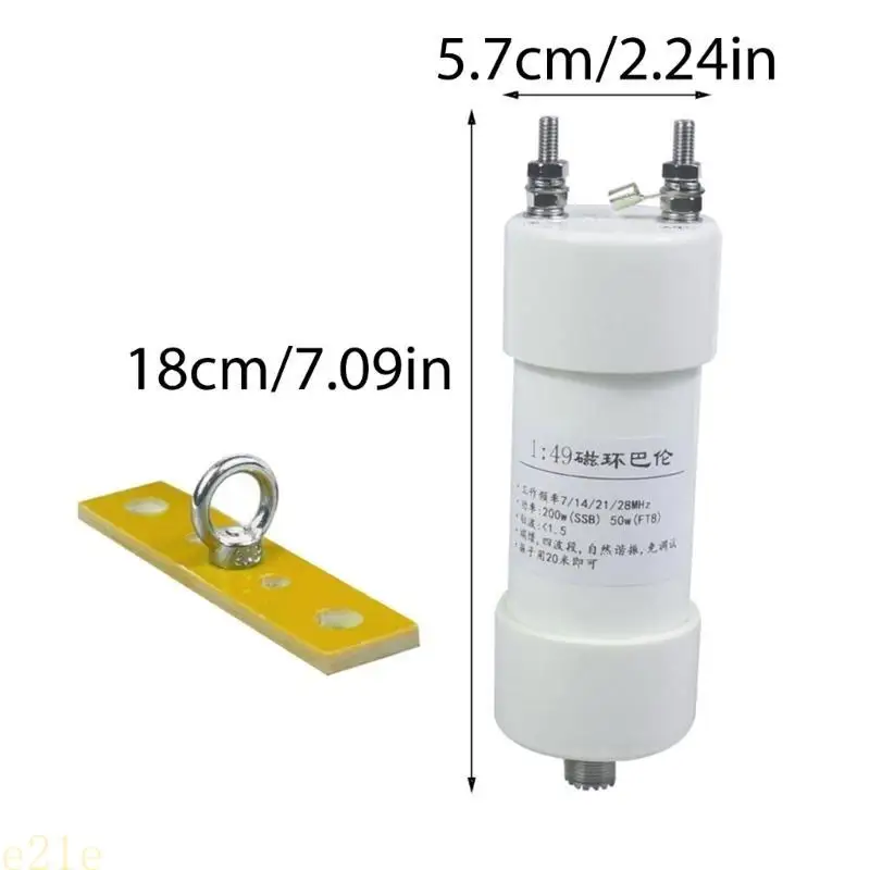 

Universal 1:49 Ratio Magnetic Balun Metal Constructions Communication Antennas 12cm for Enhances Communication Antennas