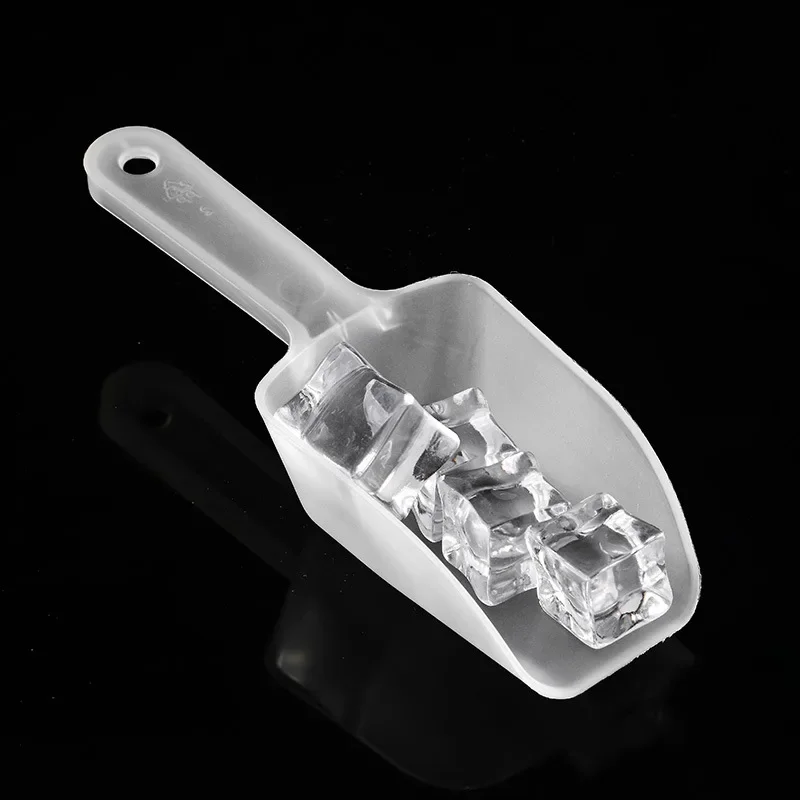 1-10Pcs Plastic Ice Scoops Mini Transparant Ice Shovel Party Bar Buffet Kitchen Gadget For Candy Dessert Grain Dry Goods Shovel