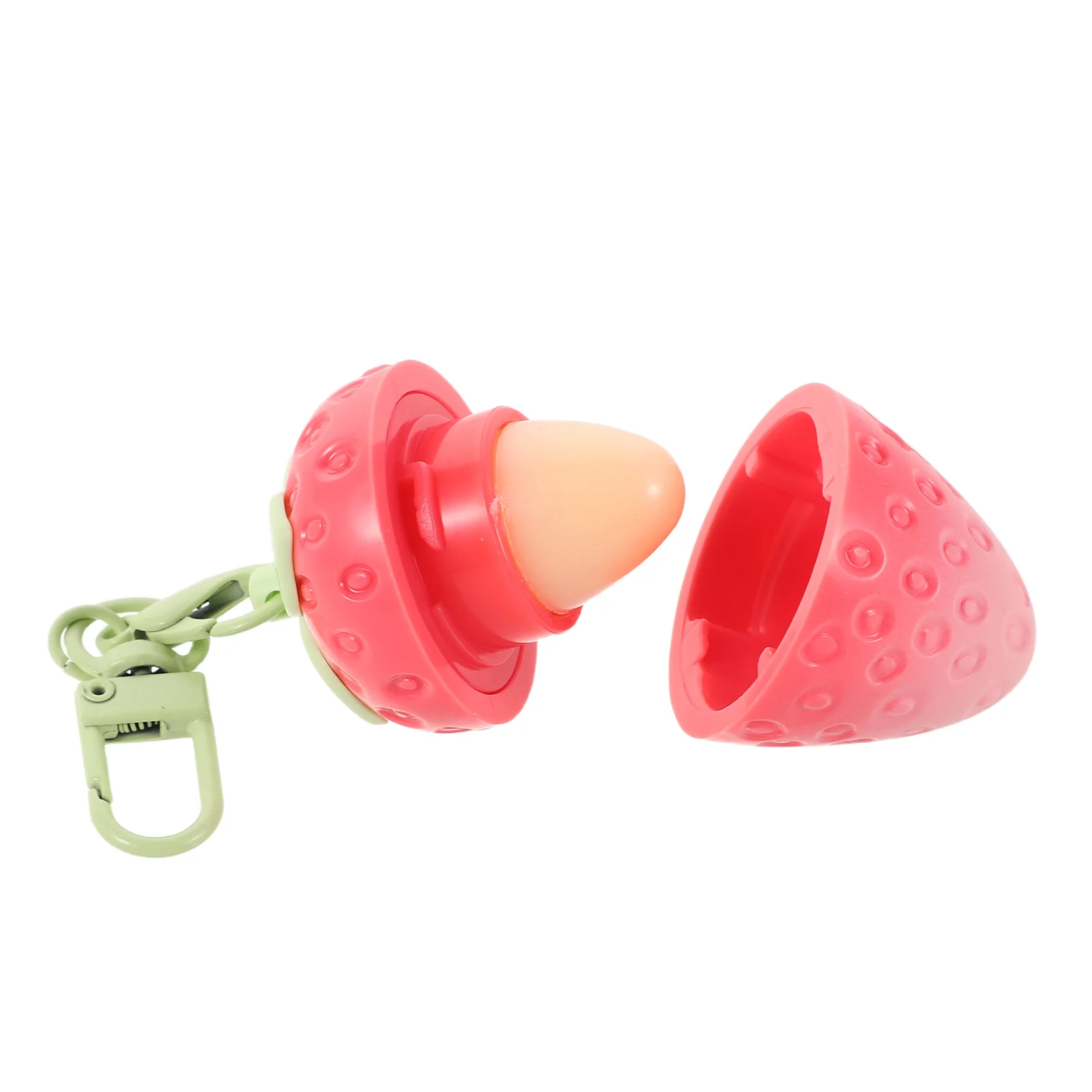 

Strawberry Lip Balm Warm Color Changing Moisturizing Tint Hydration Daily Care Portable Stick for Women Students