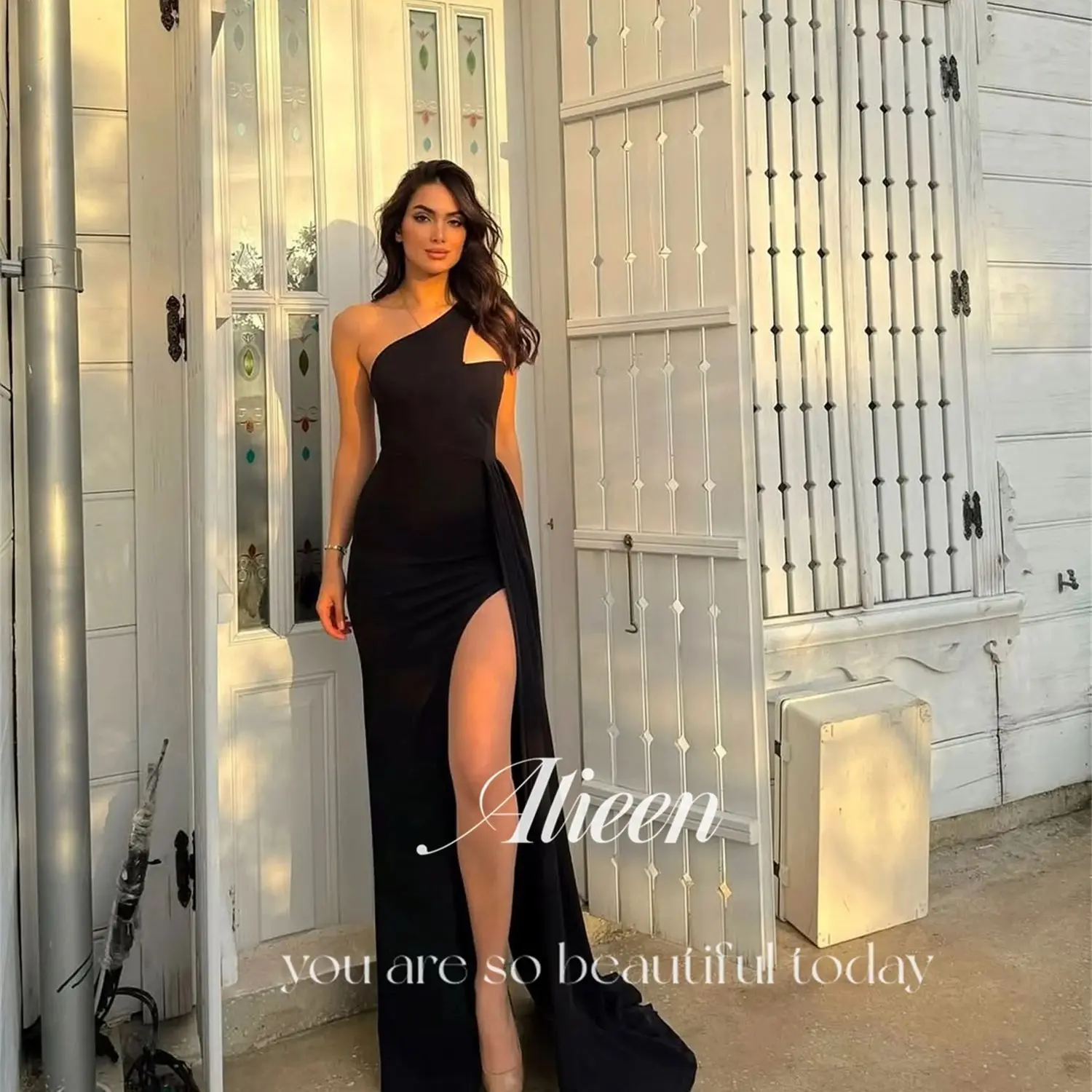 

Aileen One Shoulder Evening Dress Vestidos De Festa Luxurious Women's Evening Dresses for Special Occasions Prom Dresses 2025