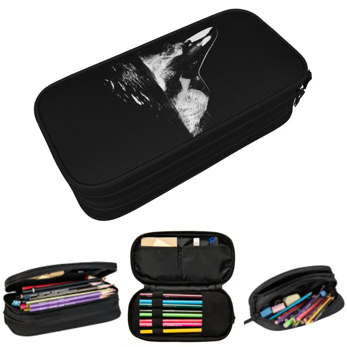 

Orca Aquatic Sea Ocean - Top Tees Killer Whale Пеналы Большая вместимость Сумки для ручек Коробка для ручек Пенал для мальчиков и девочек Канцелярские принадлежности