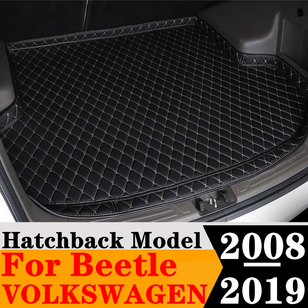 High Side Car Trunk Mat For Volkswagen VW Beetle Hatchback 2019 2018 17-2008 Custom Fit XPE Tail Boot Tray Pad Rear Cargo Liner