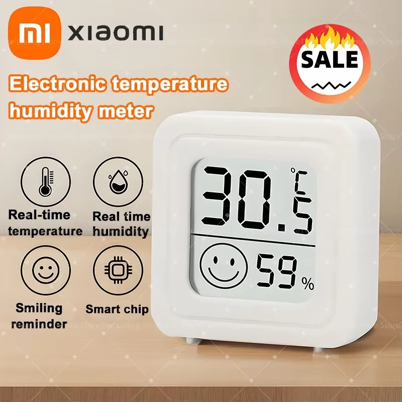 Xiaomi Mini LCD Digital Thermometer Hygrometer Indoor Room Temperature Humidity Meter Sensor Gauge Weather Station 4Pcs Set New