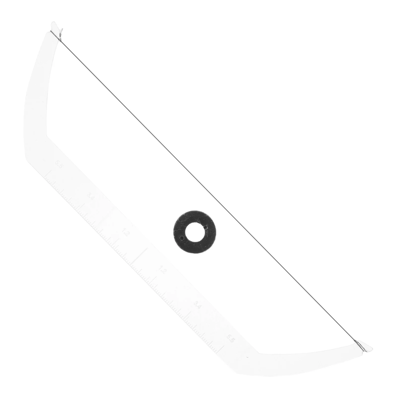 أداة رسم الحواجب مسطرة مرنة واضحة بمناسبة تحديد المواقع الدقيقة أداة قياس الحاجب للمبتدئين للاستخدام المهني