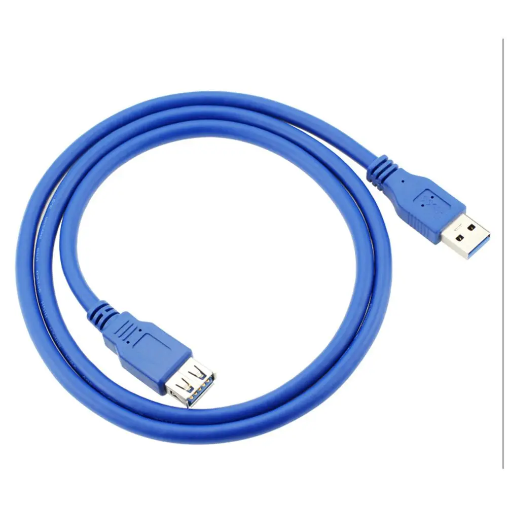 Cabo de Extensão USB 3.0 A Plug para AF, Alta Velocidade, Transmissão de Cabo de Dados do Computador, M/F, Atacado, 0,3 m-1m