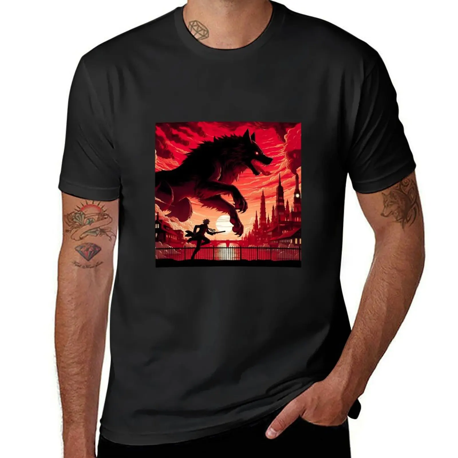 

Wolf T-Shirt anime t shirts anime figures plus size tops tshirts for men