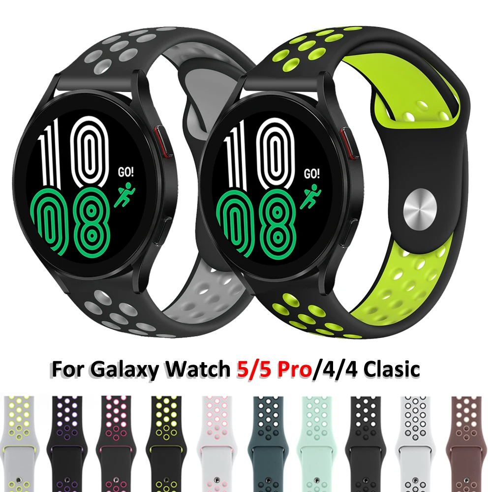 20mm/22mm watch Strap For Samsung Galaxy watch 5 /pro/4/4 Classic/3 46mm/42mm/40mm/44mm silicone sport bracelet Active 2 band