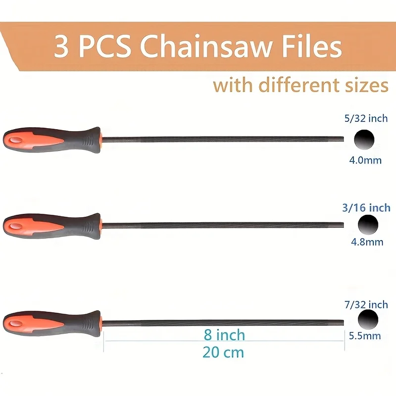 Chainsaw Chain Sharpening File