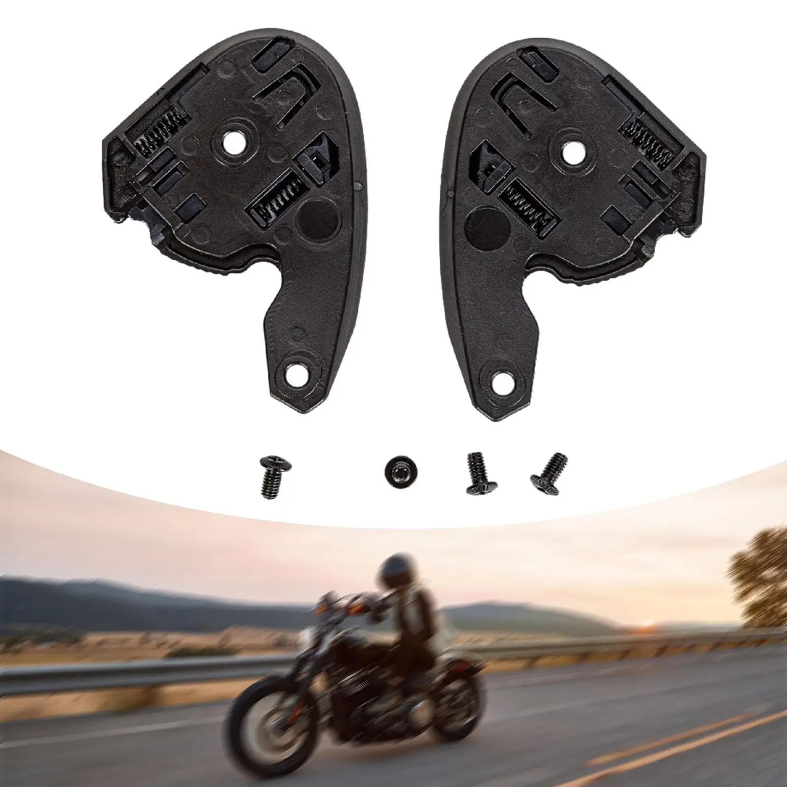 

Open Face Helmet Base Easy Installation Professional Replaces Premium Repair Parts Helmet Gear Plate for Shaft SM523