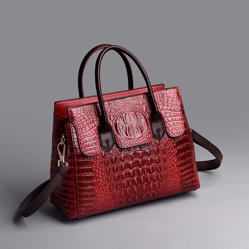 

Vintage Shoulder Bags Female Crocodile Large Totes Bags for Women Designer Crossbody Bag Luxury Purses and Handbags