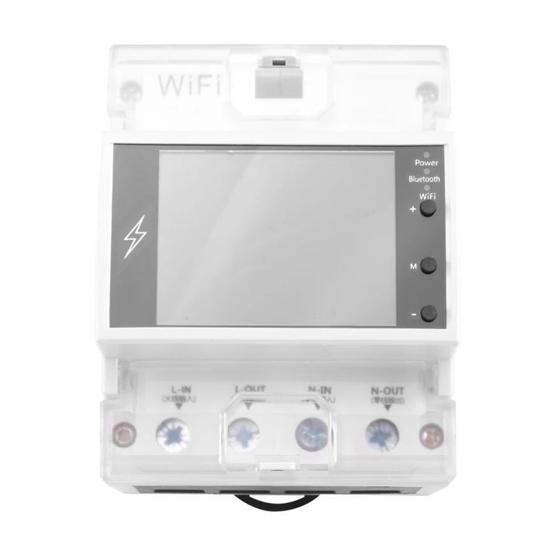 AT4PW 100A Tuya WIFI Din Rail Smart Meter AC 220V 110V Digital Energy Meter Voltage Power Electric Power Monitor