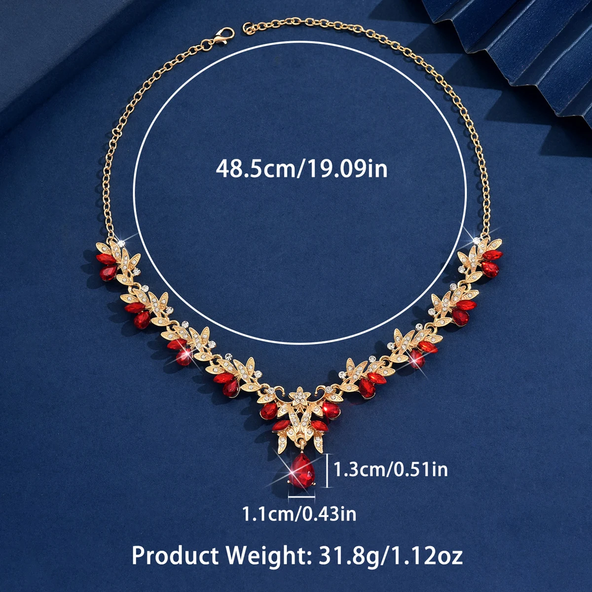 Cross Border Jewelry, Flower Collarbone Chain Accessories, Dress Accessories, Retro Fashion, Multi-Color Jewelry