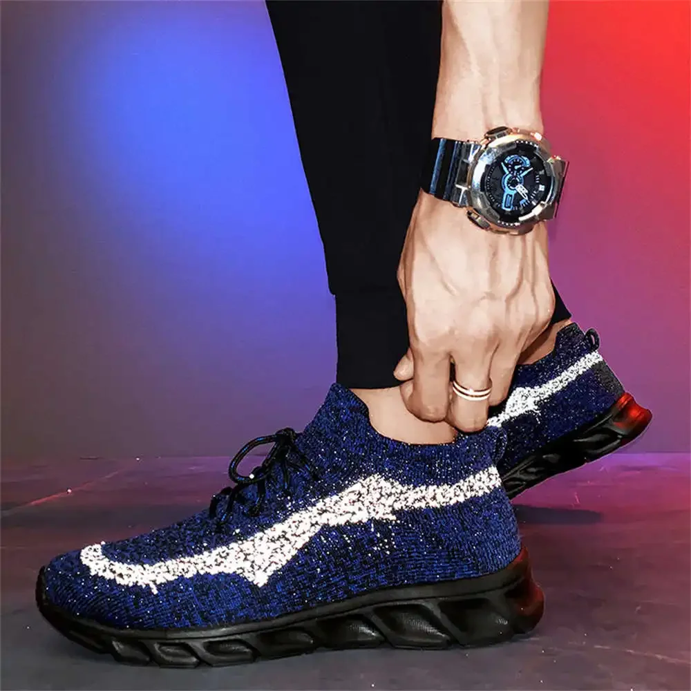 Flat Sole Lace Up Sneakers Purple Skateboarding Big Size Shoes For Men Sports Products Low Offer Brands Functional view 5