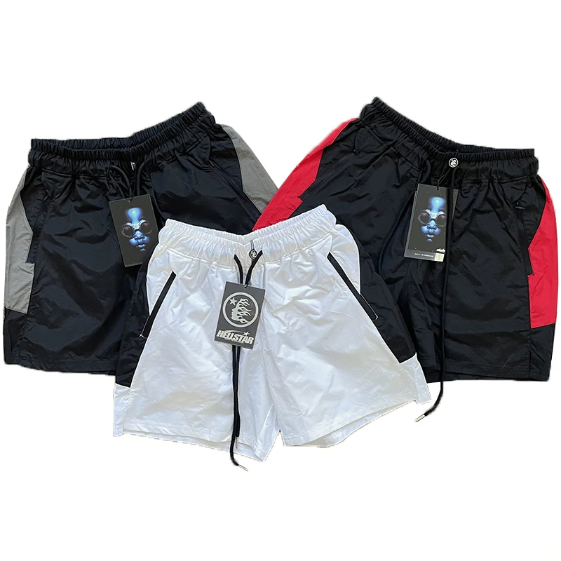 Hellstar Studios Sample Shorts Casual Patchwork Summer Leisure Pants Straight Leg Short Length Youthful Energy Style for Men view 5