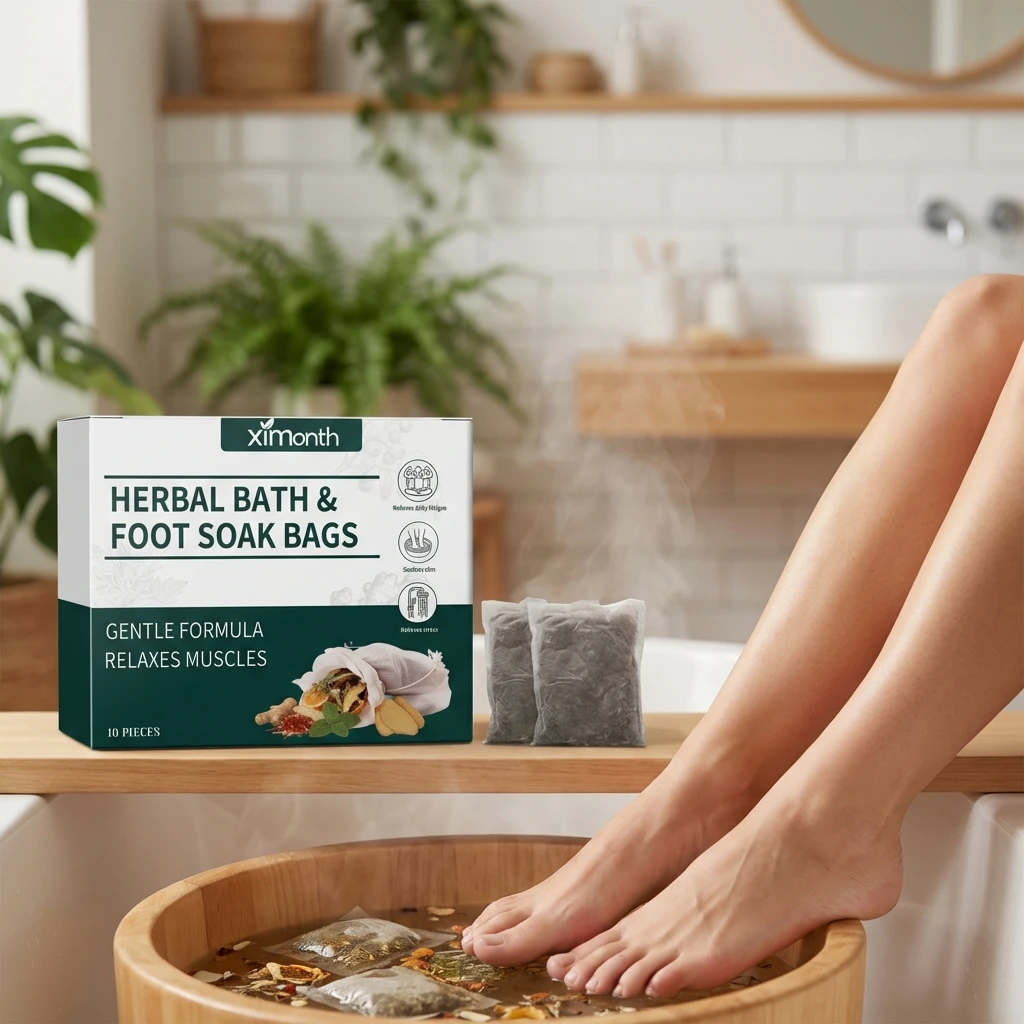 Herbal Ginger Foot Bath Relaxation Foot Spa Improve Dry Hydrating Foot Relief Insomnia Slimming Leg Anti Edema Body Detox Care