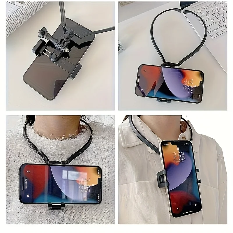 Soporte para teléfono celular, soporte para teléfono celular con cuello, soporte para teléfono con cuello POV/Vlog Selfie Mount