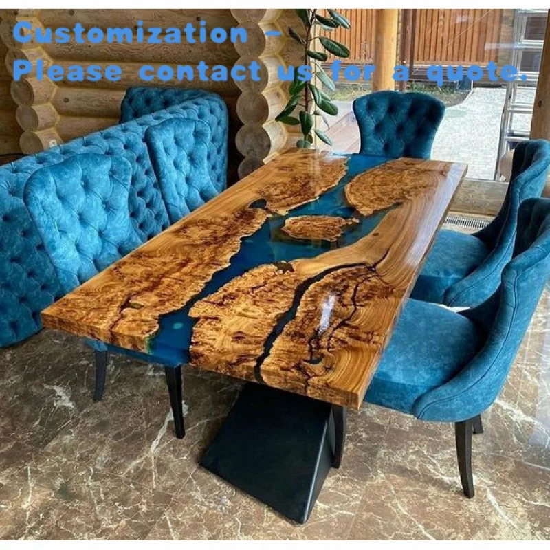 

Изготовленный на заказ стол из эпоксидной смолы ручной работы на заказ