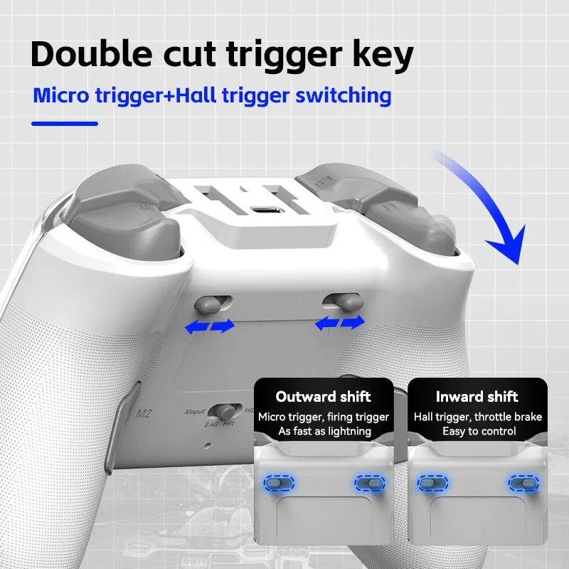 Z04 Wireless Switch Controller Bluetooth Gamepad with Dual Motor Hall Effect for Nintendo Switch iPhone Android Phone