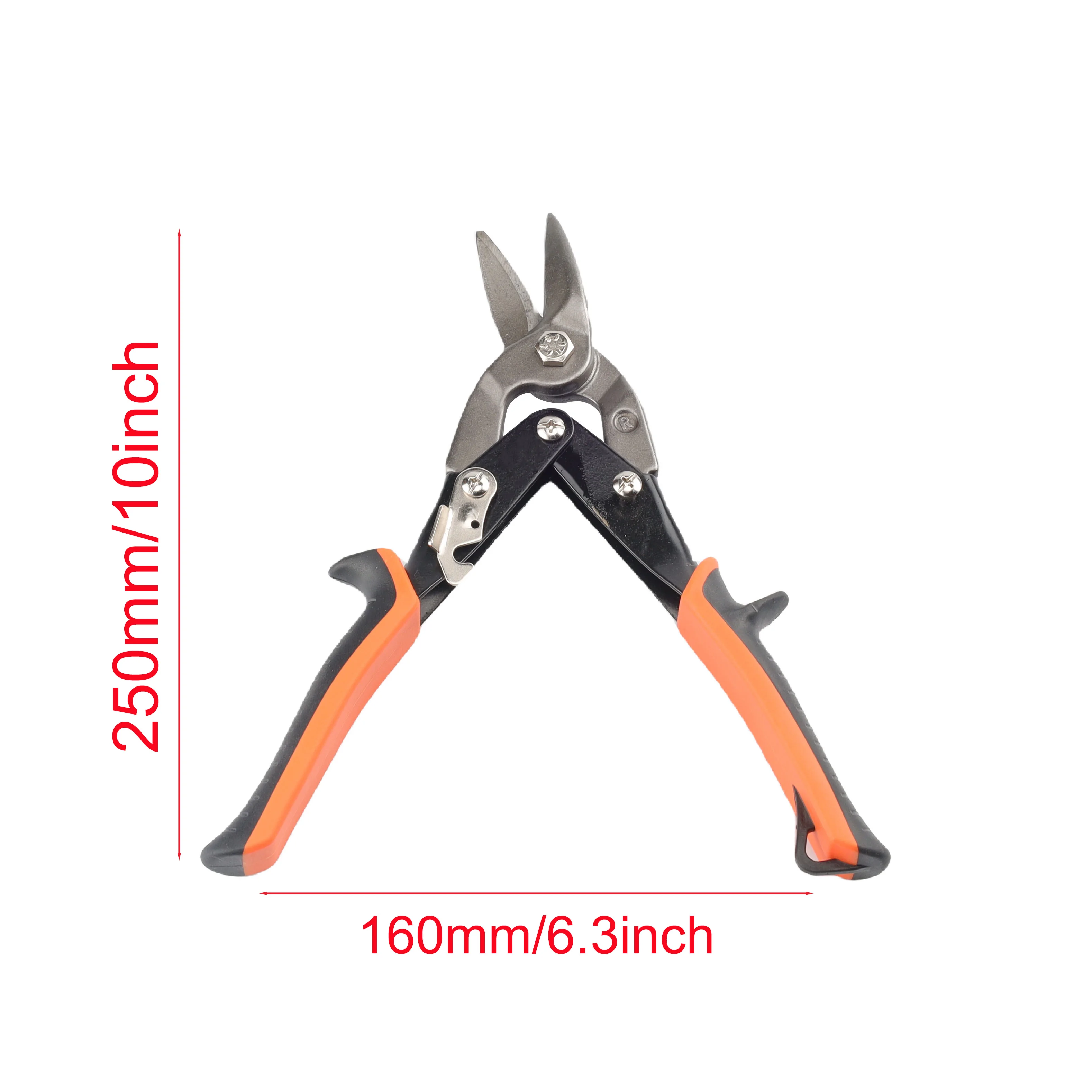 KMT  10inch Tin Snips Set,Metal  Cutting Shears Snips, Made of Chrome Vanadium Steel ,Cutting Steel, Iron Plate