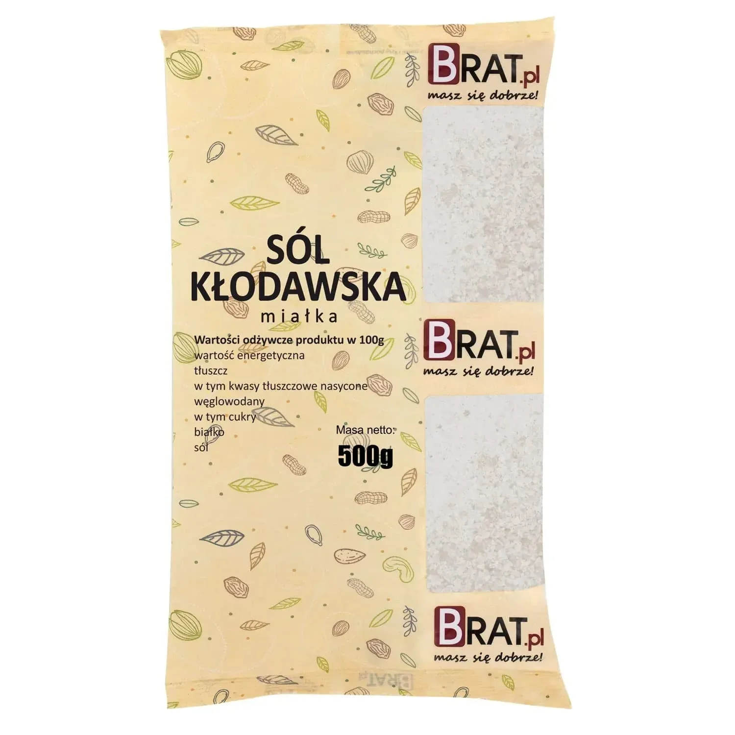 Sól kłodawska miałka Brat.pl 500g