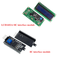 LCD1602A Blue Screen 5V 16x2 Character Display LCD Module with IIC/I2C Interface Adapter Board for Arduino R3