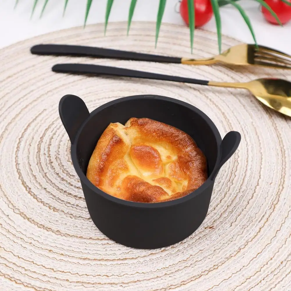 Molde para cazar huevos, freidora, mango antiadherente, redondo, resistente al calor, silicona de grado alimenticio, fabricante de huevos escalfados, cocina, utensilios de cocina, 4 Uds.