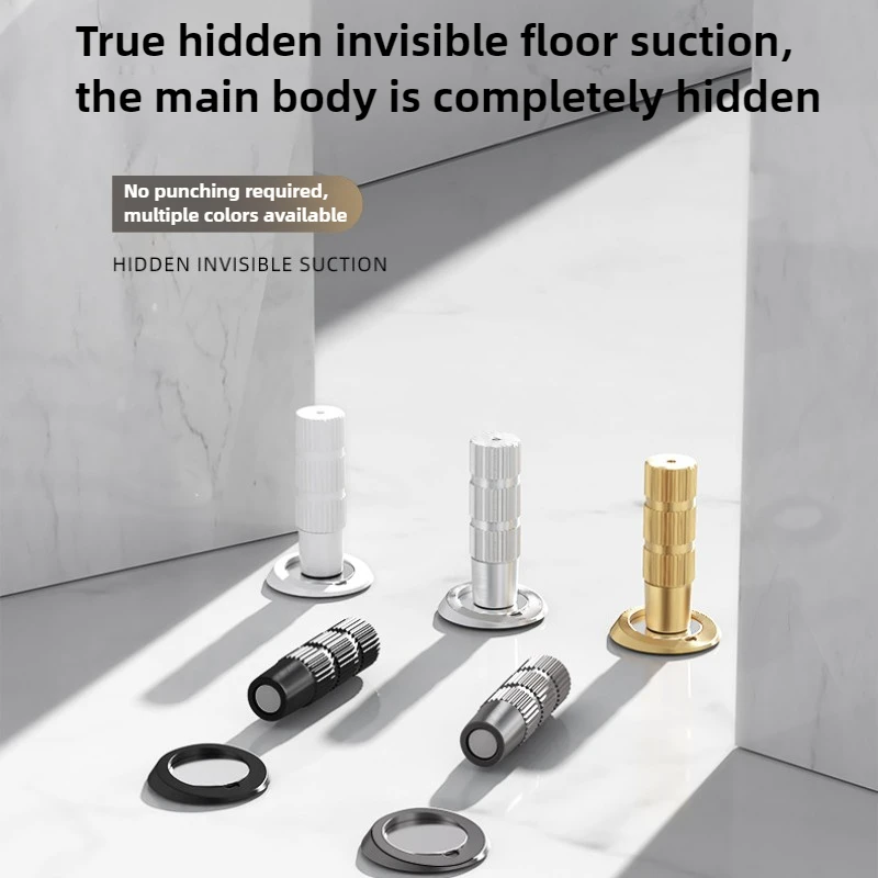 Invisible suction, hidden door suction, anti-collision door stopper, collision free perforated wooden door, magnetic suction