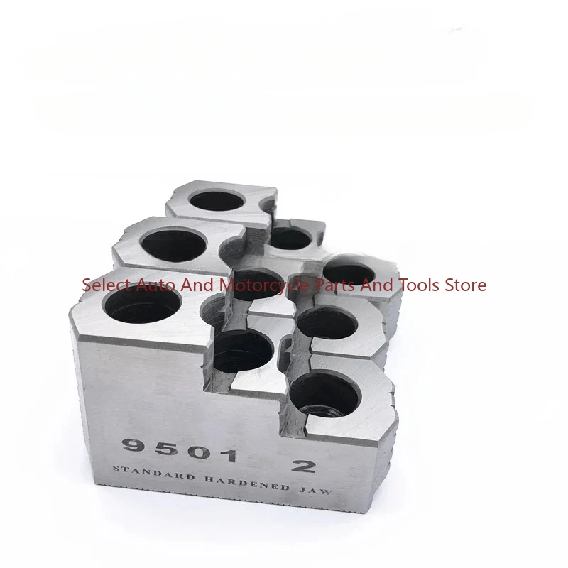 Imagem -02 - Precisão Hidráulica Garra Dura para Máquina de Torno Cnc Mandíbula Chuck Strong Passo Garras Padrão Novo em em em 10 em Alta