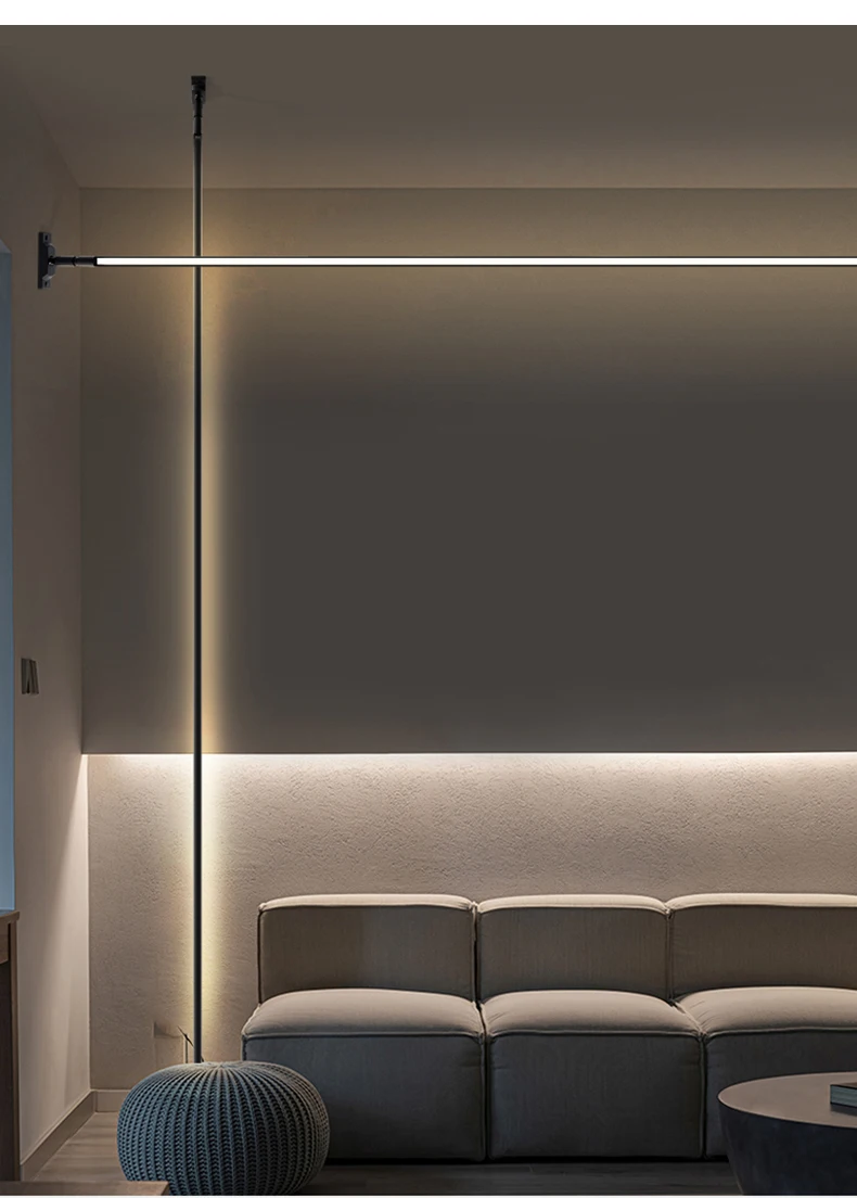 Minimalist LED Strips Lamp Skyline Corridor Ceiling Light Living Room Wall Lamp Long Line Decor Bedroom Nordic Home Lighting