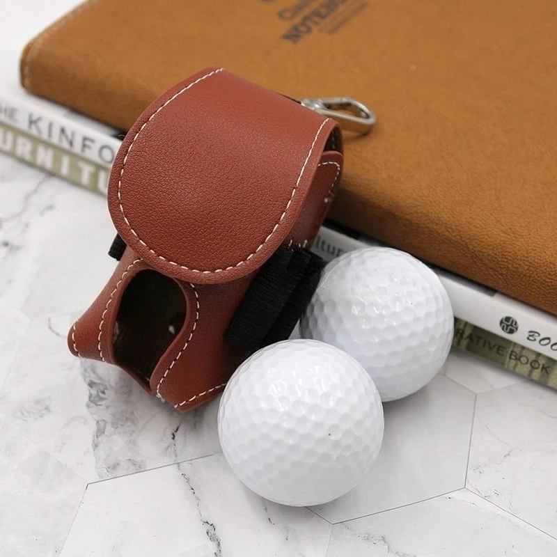 

Waist-Mounted Golf Tee Holder Bag - Golf Accessories Organizer With Dual Side Pockets (Portable Golf Ball Tee Storage Case)