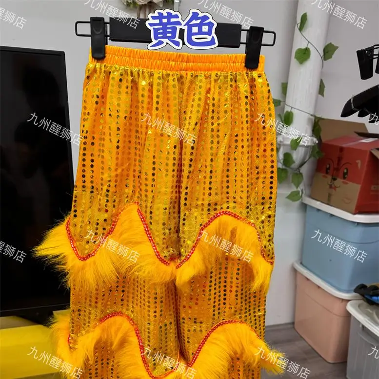 سروال رقص الأسد الصيني للأطفال المهرجان التقليدي الوطني الشعبي القديم الكونغ فو زي عرض رياض الأطفال بنطلون