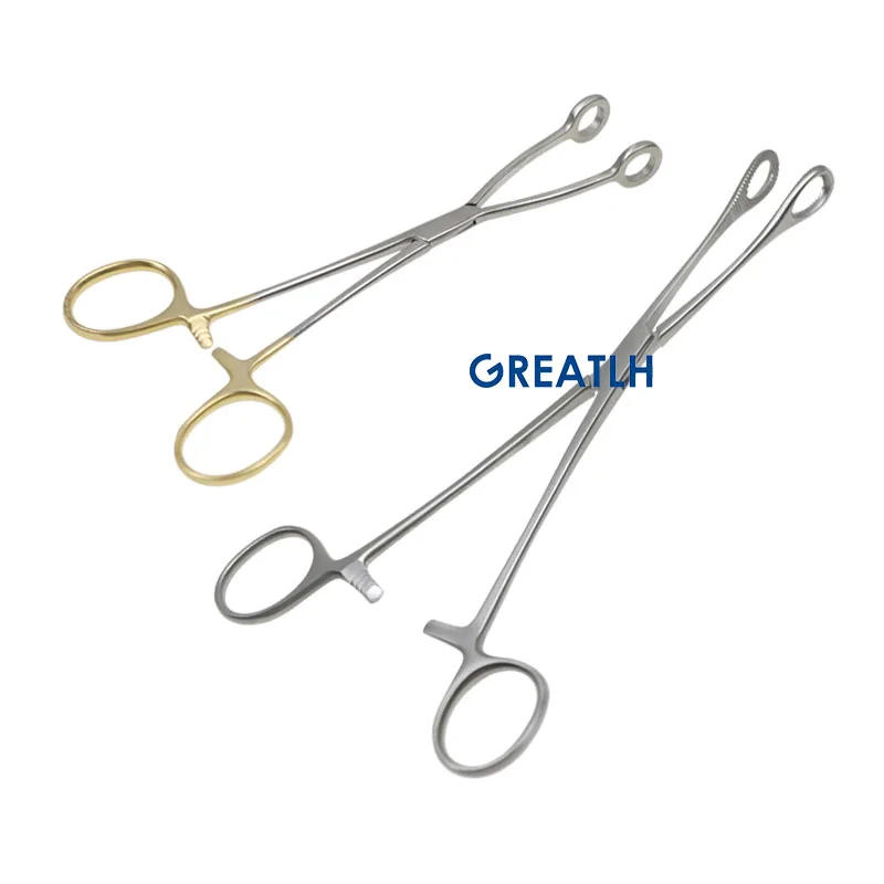 GREATLH Orthopedics Instruments Hemostatic Tongs High Quality Stainless Steel Sponge Pliers Veterinary Instruments  Orthopedics