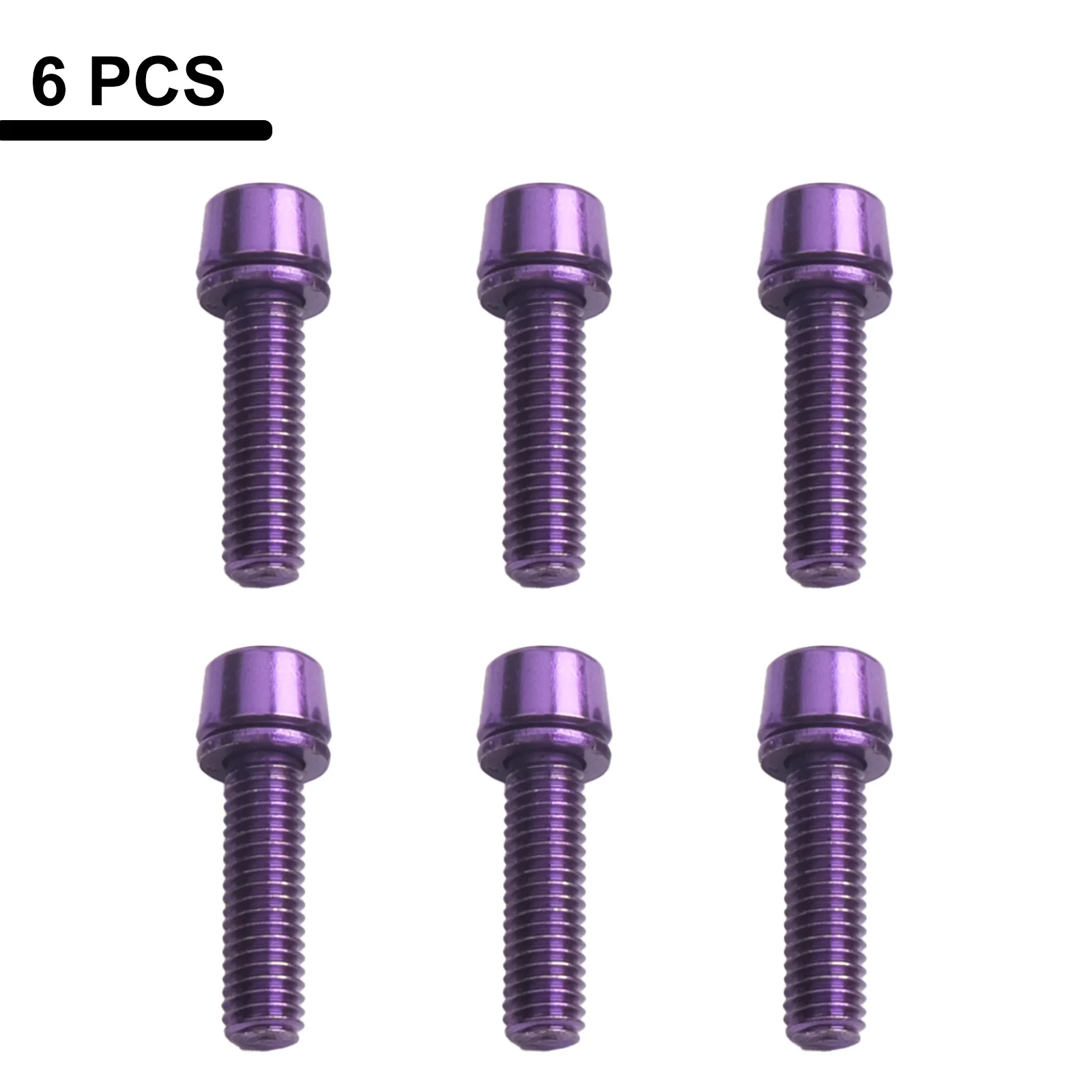 6 قطعة دراجة المقود الجذعية البراغي الجذعية المسمار دراجة أجزاء M5x18mm الدراجة اكسسوارات مسامير من الفولاذ المقاوم للصدأ ل دراجة الطريق الجبلية #3