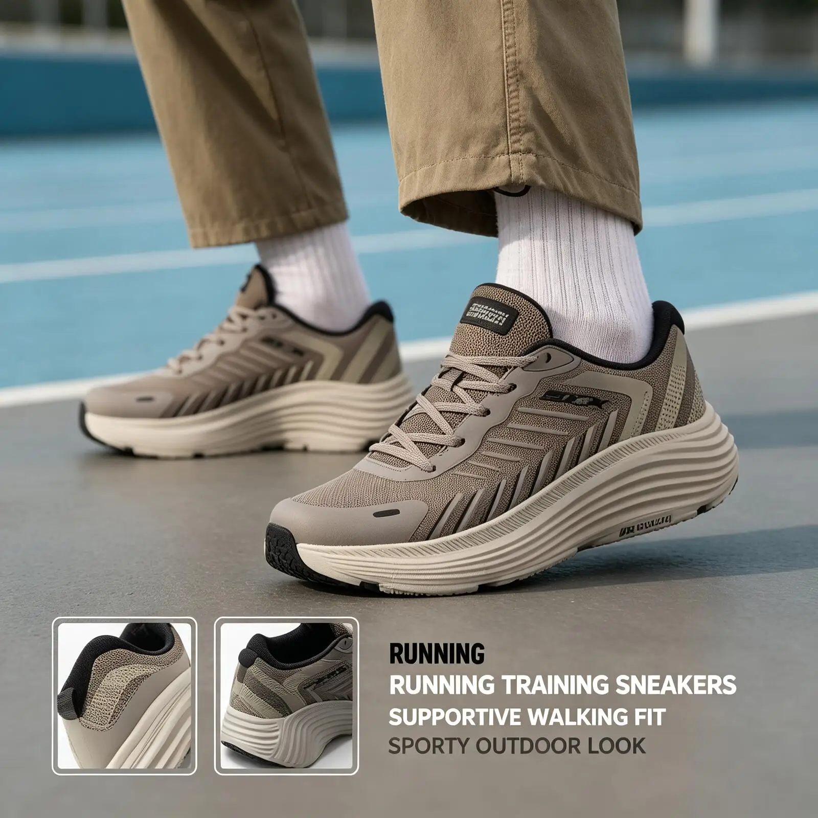 2026 Мужские дышащие кроссовки Skechers для бега, легкие амортизирующие кроссовки для тренировок и ходьбы, спортивная обувь