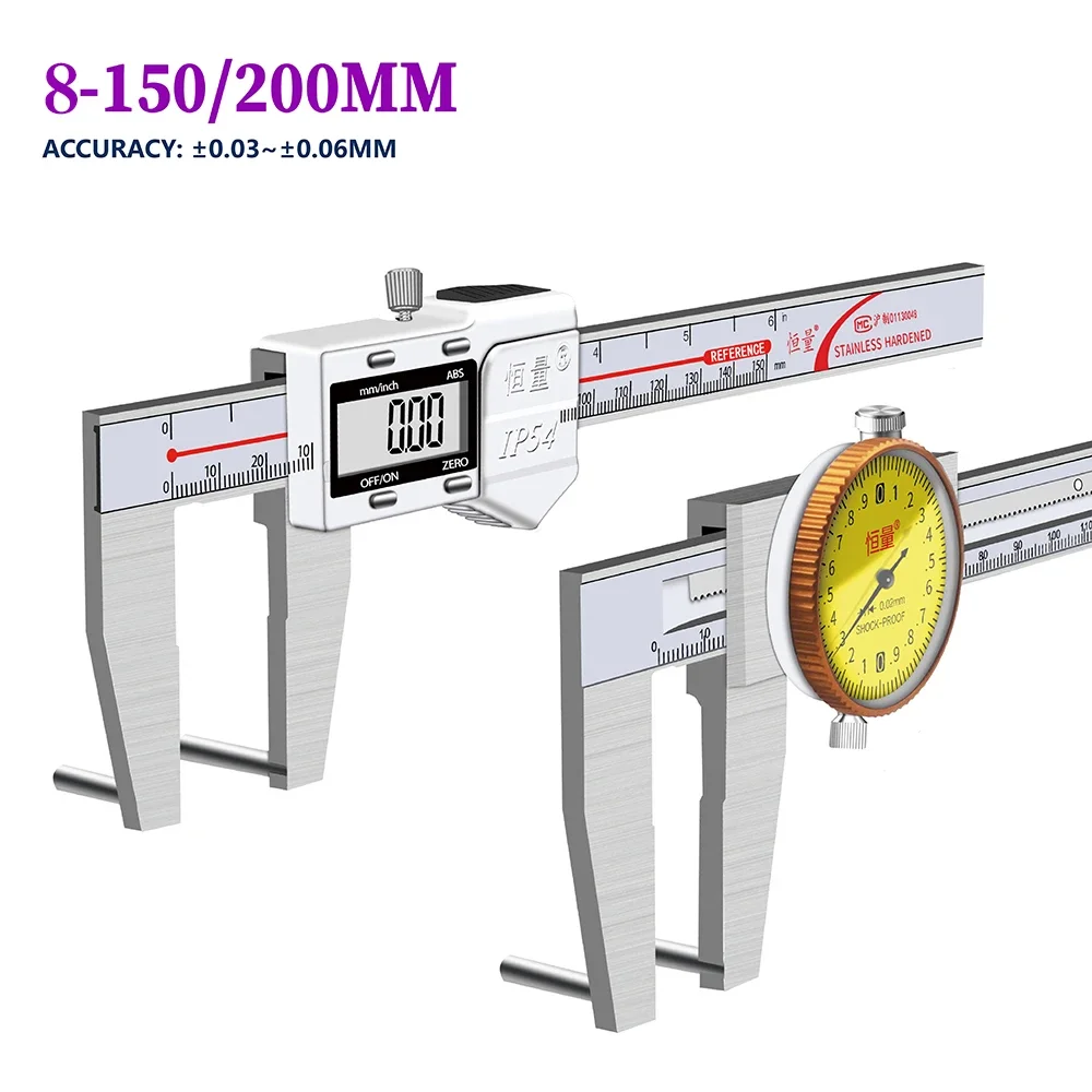 paquimetro digital especial para perfuracao gancho de 8150 mm diametro interno do pe com pinca de mesa medicao de sulco de diametro interno 90 01