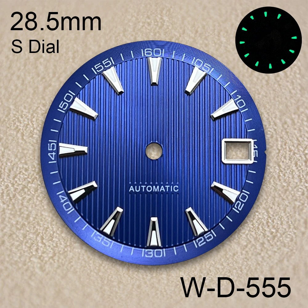 28.5 มม.S โลโก้ Dial Fit NH35/NH36 ญี่ปุ่นสีเขียว Luminous Stripe คุณภาพสูงนาฬิกาการปรับเปลี่ยนอุปกรณ์เสริม