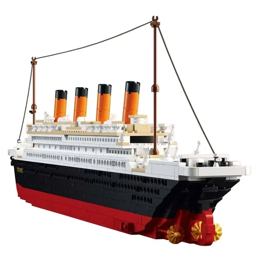 MOC Titanic Cruise Boat Sunshine importer décennie ks Sets,City Model, DIY Toy Toys for Children, Creative, 2 en 1, 2022Pcs