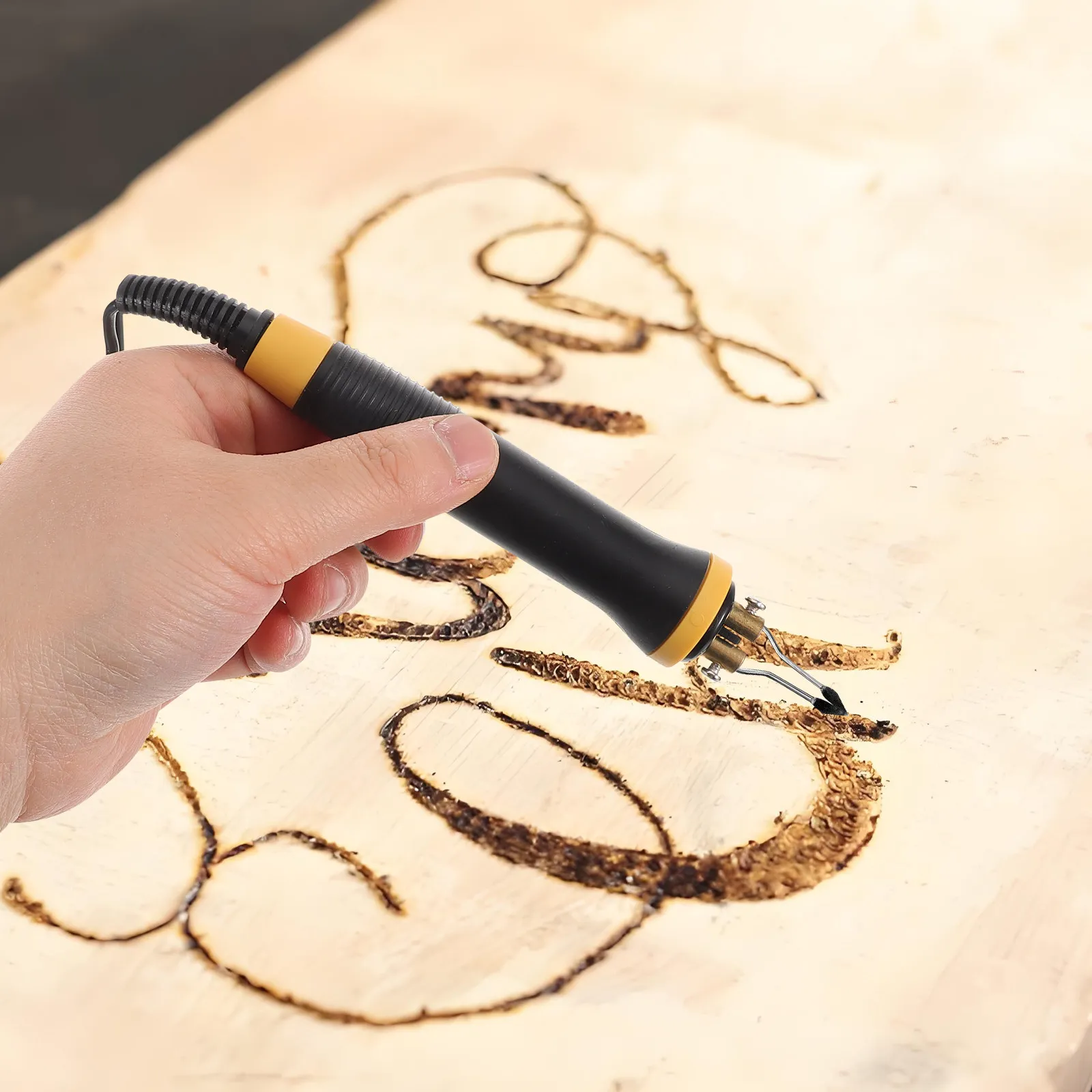 Pyrography Pen Multi-Function Heat Transfer Wood Burn Tool Fast Heating Precision Tip for Artists and Beginners