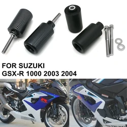 Black / Carbon Motorcycle Frame Sliders Crash Falling Protection Protector For Suzuki GSXR1000 K3 03 04 GSX-R1000 2003 2004