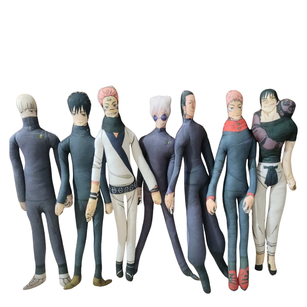 34~37cm Anime Jujutsu Kaisen Doll Movable Funny Gojo Satoru Toy Shapeshift Figure Cosplay movable Abstract Wire Skeleton Gift