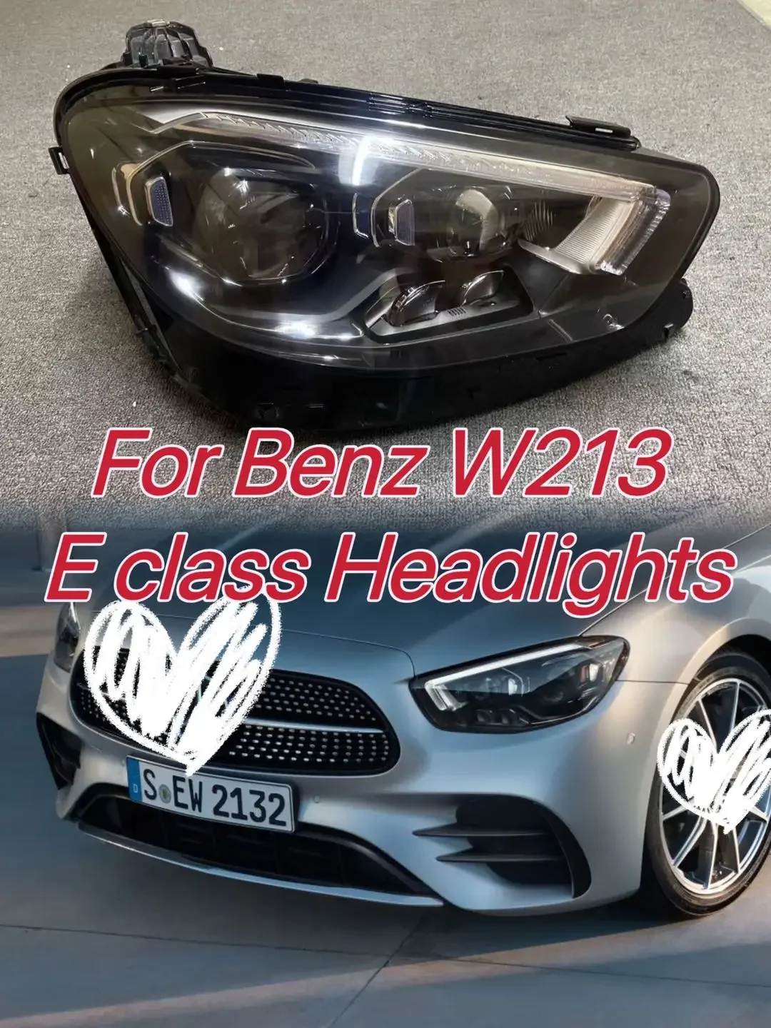 

Для Benz C Class W213 E200 E260 фары в сборе 2020-2022