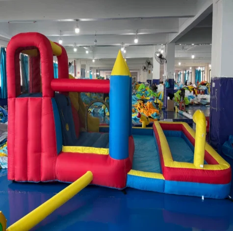 Household inflatable castle multifunctional water slide indoor naughty castle trampoline children's playground trampoline