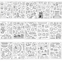 Halloween Bears Cats Bees Stamps And Dies Set Frightening Friends Corners Stamps for DIY Scrapbooking Cards Crafts 2022 New