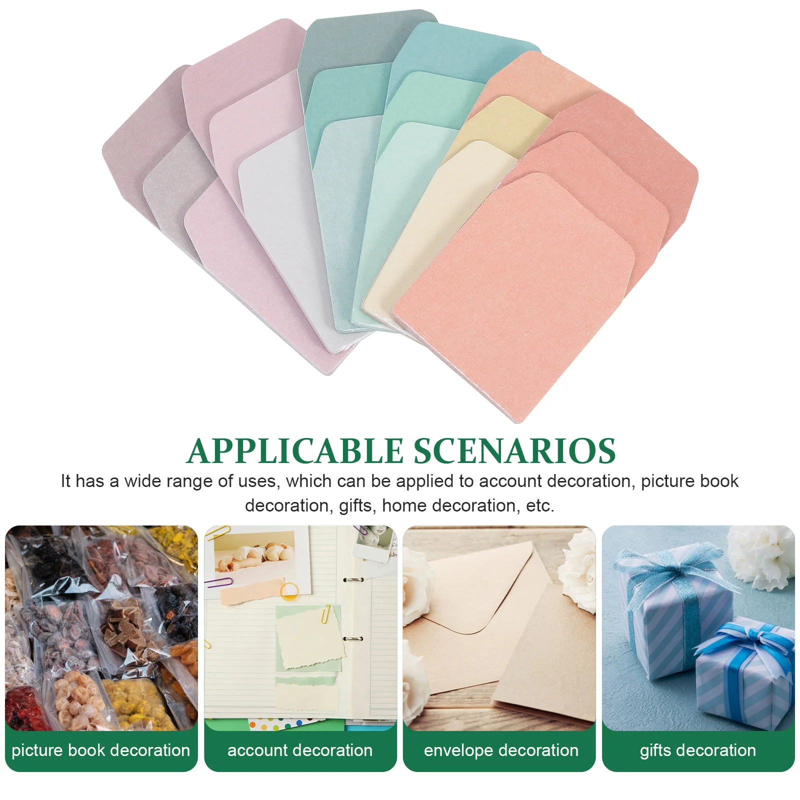 

6Pcs Gradient Color Memo Stickers Creative Index Notes for School Study Work Document Highlighting and Marking