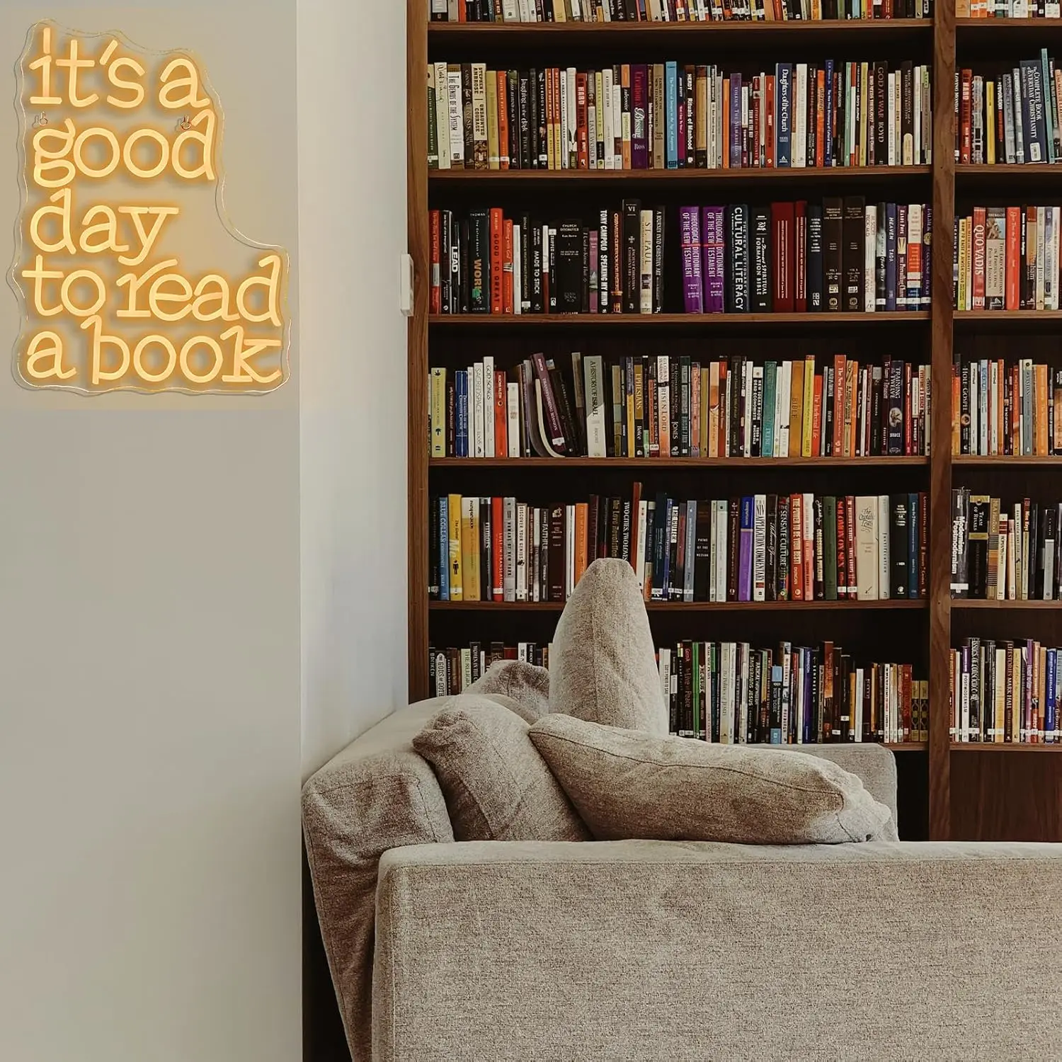 Read Books Neon Signs LED Lights Letter Wall Light Up Sign Room Decoration For Bedroom Library Study Reading Club Dimmable Lamp