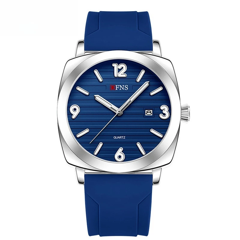 

Популярные новые кварцевые часы OFNS, модные мужские часы с календарем, водонепроницаемые, деловые, повседневные, простые, с подсветкой.