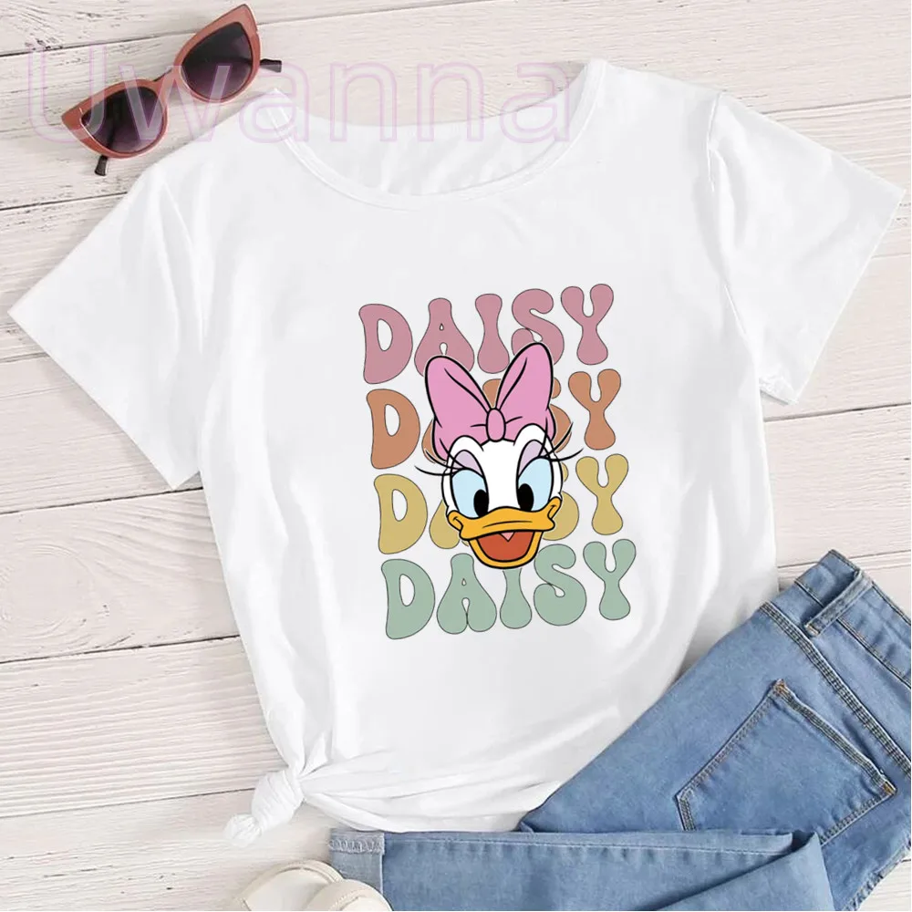 Cute Winnie The Pooh T Shirt Women's Summer Minnie Mouse Tee Casual Streetwear T-shirt Oversize Short Sleeve Women Tshirts