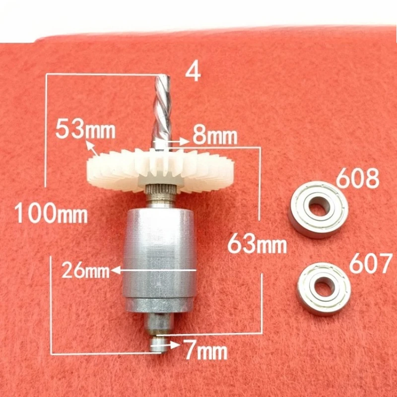 Applicable to Delisi 12-inch brushless lithium electric chain saw motor rotor charging chainsaw rotor 4 teeth rotor